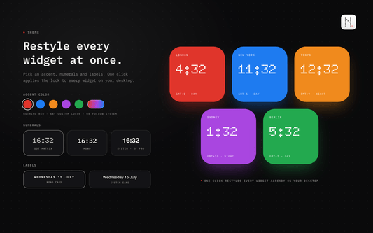 Null MacOS Widgets