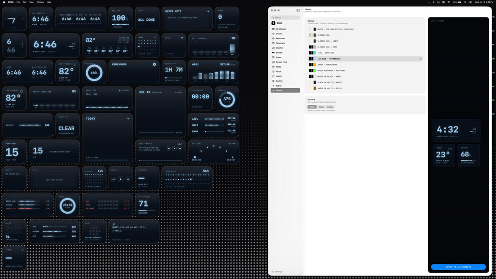 Rook Widgets for MacOS