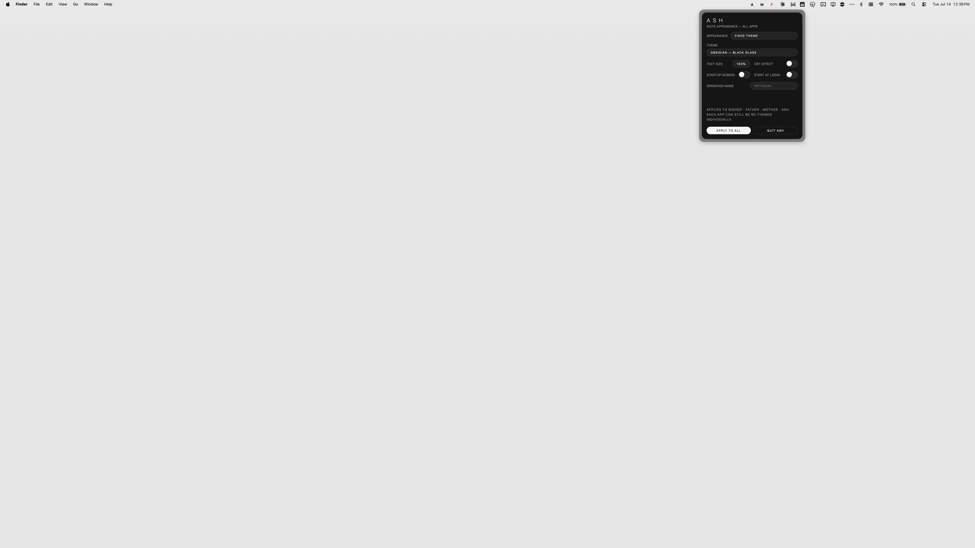 ASH — Suite Control