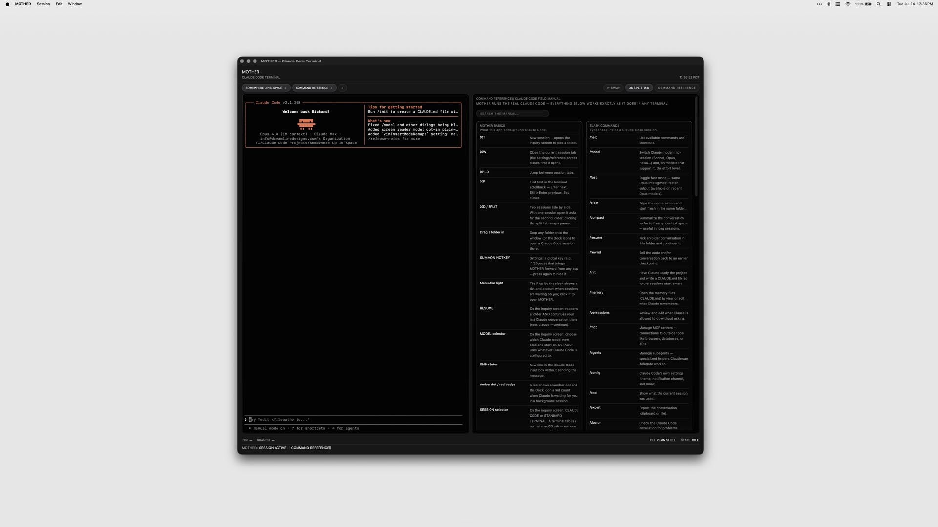 MOTHER — Claude Code Terminal