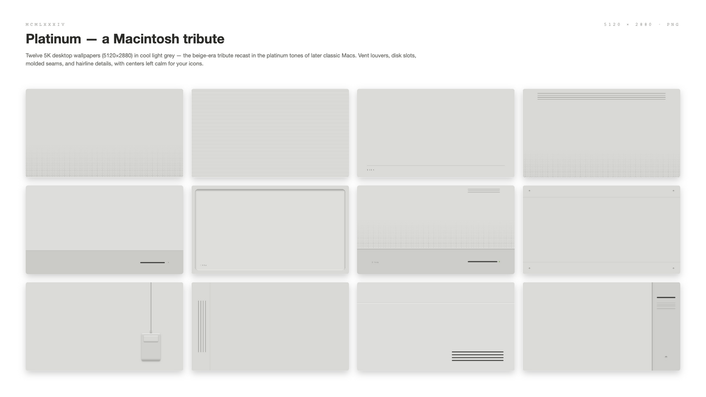 Platinum — a Macintosh tribute