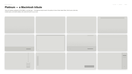 Platinum — a Macintosh tribute