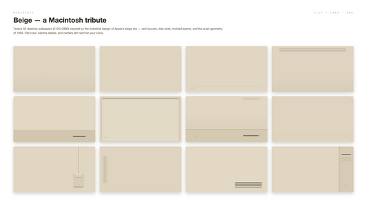Beige — a Macintosh tribute